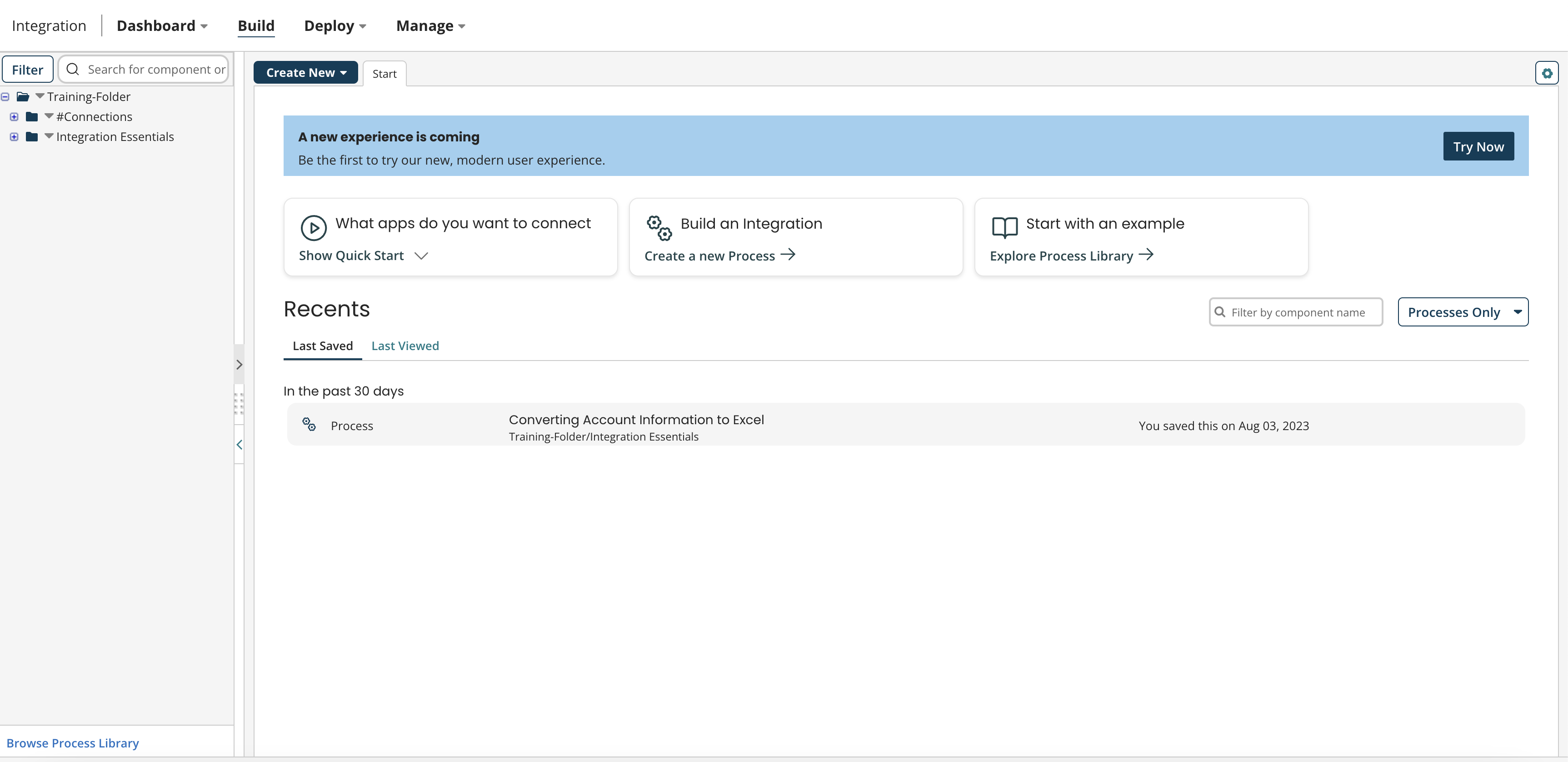 Basic Boomi folder structure